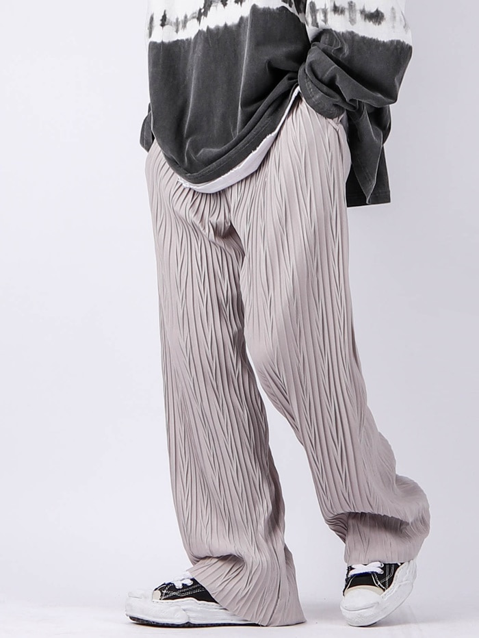 GE Herringbone Basic Pleated Pants (2color)
